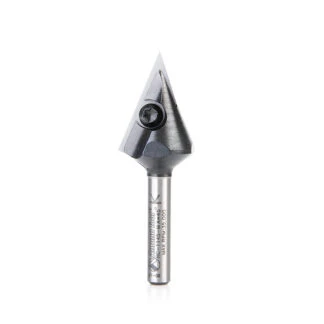 RC-1145-M CNC Insert V-Groove 45 Deg x 21mm Dia x 25mm x 6mm Shank Router Bit