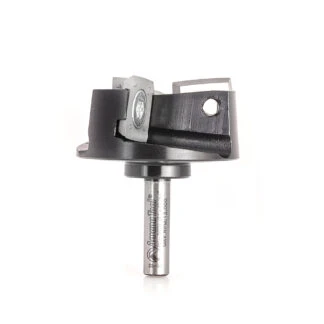 RC-3402 CNC Solid Carbide 3-Flute Insert Face Milling for Non-Ferrous Metals 1-5/8 Dia x 15mm x 1/4 Inch Shank End Mill / Router Bit