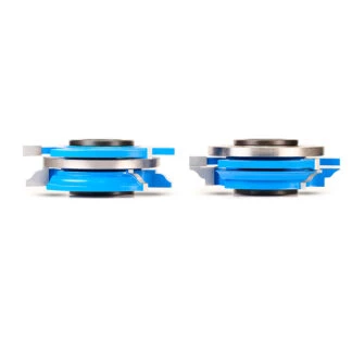 SC542 2-Piece Carbide Tipped 3-Wing Stile & Rail Ogee Cabinet Door 3-9/16 Dia x 15/16 x 1/4 Radius x 1 & 1-1/4 Bore Set for 3/4 Material