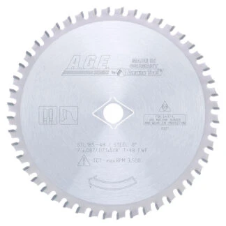 STL185-48 Carbide Tipped Steel Cutting 7-1/4 Inch Dia x 48T FWF 5/8 with Diamond Knockout Bore Circular Saw Blade