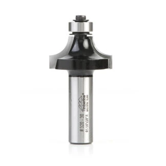 320-30 Carbide Tipped Corner Round 3/8 Radius x 1-1/4 Dia x 5/8 x 1/2 Inch Shank with Ball Bearing