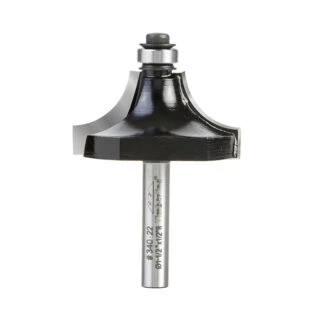 340-22 Carbide Tipped Beading 1/2 Radius x 1-1/2 Dia x 3/4 x 1/4 Inch Shank with Ball Bearing