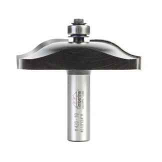 420-10 Carbide Tipped Ogee Raised Panel 3/4 Radius x 2-5/8 Dia x 5/8 x 1/2 Inch Shank with Ball Bearing