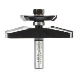 420-54 Carbide Tipped Traditional Raised Panel with Back Cutter 15 Deg x 3-1/2 Dia x 1-1/8 x 1/2 Inch Shank with Ball Bearing
