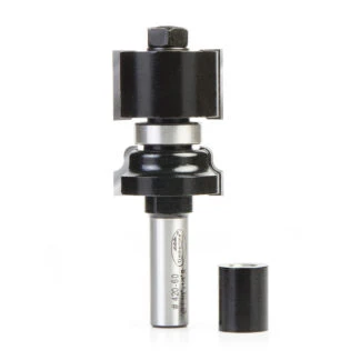 420-60 Carbide Tipped Ogee Window Sash & Rail 1-3/8 Dia x 1-13/16 x 1/2 Inch Shank with Ball Bearing for 3/4 to 1-3/4 Inch Material