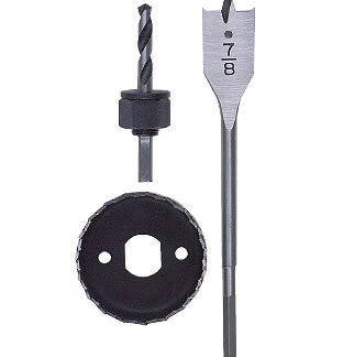 650-100 3 Piece Lockset Installation Kit with 7/8 Inch Spade Bit